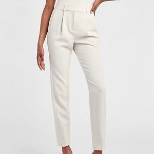Express high waisted pleated ankle pant